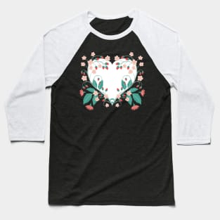 Floral Heart Baseball T-Shirt